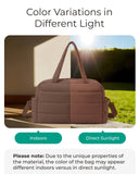 BAGSMART Gym Bag for Women, Lightweight Puffer Duffle Bag 2 - PC Travel Bag, 31L Weekender Overnight Bag Quilted Carry On Tote Bag, Diaper Hospital Dance bag for Travel, Gym, Water Resistant