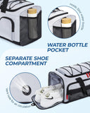 BAGSMART Gym Bag for Women & Men, Sports Travel Duffel Backpack with Shoe Compartment Laptop Compartment, Water Resistant Carry On Weekender Bag for Airplane