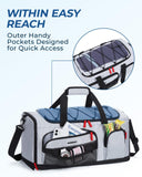 BAGSMART Gym Bag for Women & Men, Sports Travel Duffel Backpack with Shoe Compartment Laptop Compartment, Water Resistant Carry On Weekender Bag for Airplane