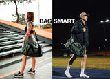 BAGSMART Gym Bag With Shoe Compartment & Wet Pocket, Lightweight Sports Travel Duffel Bag, Carry On Bag Weekender Overnight Bag, Water Resistant Sports Gym Tote Bags Swimming Yoga, Black