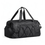 BAGSMART Gym Bag With Shoe Compartment & Wet Pocket, Lightweight Sports Travel Duffel Bag, Carry On Bag Weekender Overnight Bag, Water Resistant Sports Gym Tote Bags Swimming Yoga, Black