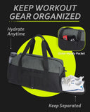 BAGSMART Gym Bags for Men Women, Foldable Travel Duffle Bag, Lightweight Weekender Duffel Bag With Shoe Compartment, Water Resistant Workout Duffle Sports Bag for Travel Yoga, Army Green