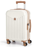 BAGSMART Hardside Expandable Luggage With Spinner Wheels, PC Lightweight Carry-On Luggage Airline Approved With TSA Lock, Durable Women Travel Suitcase Carry On 20 Inch, Beige