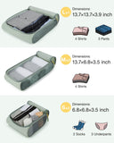 BAGSMART Keep Shape Packing Cubes for Travel, 6 Set Travel Cubes for Packing, Lightweight Suitcase Organizer Bags Set for Travel Essentials