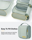 BAGSMART Keep Shape Packing Cubes for Travel, 6 Set Travel Cubes for Packing, Lightweight Suitcase Organizer Bags Set for Travel Essentials