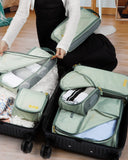 BAGSMART Keep Shape Packing Cubes for Travel, 6 Set Travel Cubes for Packing, Lightweight Suitcase Organizer Bags Set for Travel Essentials