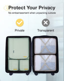 BAGSMART Keep Shape Packing Cubes for Travel, 6 Set Travel Cubes for Packing, Lightweight Suitcase Organizer Bags Set for Travel Essentials