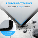 BAGSMART Laptop Bag, 15.6 Inch Briefcase Men, Lockable Computer Bag Work Bag, Water - Repellent Shoulder Messenger Bag Travel Office Business, Black