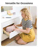 BAGSMART Makeup Bag Travel Toiletry Bag, Puffy Padded Make Up Bags for Women Makeup Organizer Case, Wide - open Pouch Purse Travel Essentials Toiletries Accessories Brushes, Pink