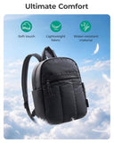 BAGSMART Mini Backpack for Women, Lightweight Small Backpack Purse, Black