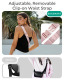 BAGSMART Puffy Fanny Packs for Women Crossbody Belt Bag with Adjustable Strap, Quilted Waist Pack Purse for Traveling Shopping Workout