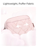 BAGSMART Puffy Fanny Packs for Women Crossbody Belt Bag with Adjustable Strap, Quilted Waist Pack Purse for Traveling Shopping Workout