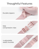 BAGSMART Puffy Fanny Packs for Women Crossbody Belt Bag with Adjustable Strap, Quilted Waist Pack Purse for Traveling Shopping Workout