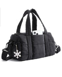 BAGSMART Reiki Gym Bag for Women, Mini/Medium Crossbody Bags for Women, 5L Dance Bag with Detachable Strap / 15L Yoga Mate Bag with Wet & Dry Pocket, 5L - Jet Black