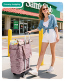 BAGSMART Rolling Duffle Bag with Wheels, Travel Duffel Luggage Bag for Women, Water Repellent Heavy Duty for Travel Camp, Charcoal, Medium, 48L