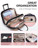 BAGSMART Rolling Laptop Bag Women, Rolling Briefcase for Women, 17.3 Inch Laptop Bag with Wheels Computer Bag Laptop Case for Work Travel Business