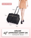 BAGSMART Rolling Laptop Bag Women, Rolling Briefcase for Women, 17.3 Inch Laptop Bag with Wheels Computer Bag Laptop Case for Work Travel Business