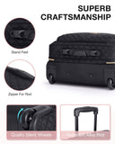 BAGSMART Rolling Laptop Bag Women, Rolling Briefcase for Women, 17.3 Inch Laptop Bag with Wheels Computer Bag Laptop Case for Work Travel Business