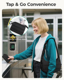 BAGSMART Shoulder Bag for Women Small Purses Puffer Crossbody Bag, Lightweight Fluffy Hobo Handbag Puffy Pouch Adjustable Strap, Black