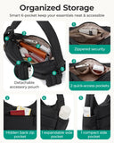 BAGSMART Shoulder Bag for Women Small Purses Puffer Crossbody Bag, Lightweight Fluffy Hobo Handbag Puffy Pouch Adjustable Strap, Black