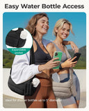 BAGSMART Shoulder Bag for Women Small Purses Puffer Crossbody Bag, Lightweight Fluffy Hobo Handbag Puffy Pouch Adjustable Strap, Black