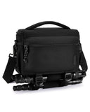 BAGSMART Small Camera Sling Bag for Photographers, Compact Camera Shoulder Bags for DSLR/SLR/Mirrorless Cameras, Waterproof Crossbody Camera Case with Tripod Holder, Black