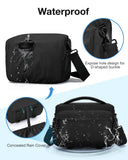 BAGSMART Small Camera Sling Bag for Photographers, Compact Camera Shoulder Bags for DSLR/SLR/Mirrorless Cameras, Waterproof Crossbody Camera Case with Tripod Holder, Black