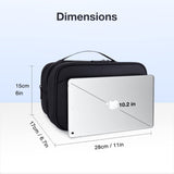 BAGSMART Toiletry Bag for Men, Hanging Travel Toiletry Organizer Large Dopp Kit for Men, Water Resistant Travel Bag Shaving Bag for Toiletries Accessories, Door Room Essentials, Black