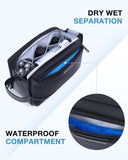 BAGSMART Toiletry Bag for Men, Large Travel Toiletry Organizer, Dopp Kit Water - resistant Shaving Bag for Toiletries Accessories - Black