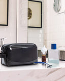 BAGSMART Toiletry Bag for Men, Large Travel Toiletry Organizer, Dopp Kit Water - resistant Shaving Bag for Toiletries Accessories - Black