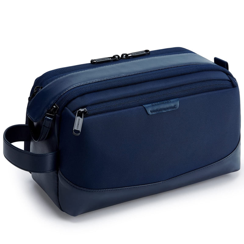 BAGSMART Toiletry Bag for Men, Large Travel Toiletry Organizer, Dopp Kit Water - resistant Shaving Bag for Toiletries Accessories - Nvay Blue