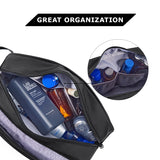 BAGSMART Toiletry Bag for Men, Travel Toiletry Organizer Dopp Kit Water - resistant Shaving Bag for Toiletries Accessories, Door Room Essentials,Black - basic