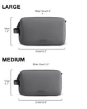 BAGSMART Toiletry Bag for Men, Travel Toiletry Organizer Dopp Kit Water - resistant Shaving Bag for Toiletries Accessories, Door Room Essentials,Grey - medium