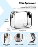 BAGSMART Toiletry Bag Hanging Travel Makeup Organizer with TSA Approved Transparent Cosmetic Bag Makeup Bag for Full Sized Toiletries, Medium - Black