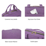 BAGSMART Toiletry Bag Travel Bag with Hanging Hook, Water - resistant Makeup Cosmetic Bag Travel Organizer for Accessories, Shampoo, Full Sized Container, Toiletries (Purple, Medium)