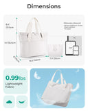 BAGSMART Tote Bag for Women, Foldable Tote Bag With Zipper Travel Large Shoulder Bag Handbag for Work