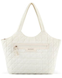 BAGSMART Tote Bag for Women, Quilted Travel Top Handle, Large Shoulder HandBags with Zipper for Work