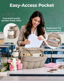 BAGSMART Tote Bag for Women, Teacher Tote with Insulated Compartment, Large Puffer Work Tote Handbags for Work