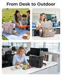 BAGSMART Tote Bag for Women, Teacher Tote with Insulated Compartment, Large Puffer Work Tote Handbags for Work