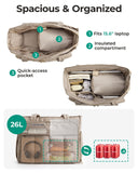 BAGSMART Tote Bag for Women, Teacher Tote with Insulated Compartment, Large Puffer Work Tote Handbags for Work