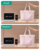 BAGSMART Tote Bag for Women, Tote Bag with Zipper Work Tote with Compartments Nurse Shoulder Hanbag for Travel, Gym