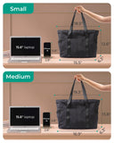 BAGSMART Tote Bag for Women, Tote Bag with Zipper Work Tote with Compartments Nurse Shoulder Hanbag for Travel, Gym