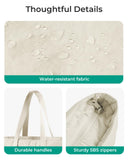 BAGSMART Tote Bag for Women, Tote Bag with Zipper Work Tote with Compartments Nurse Shoulder Hanbag for Travel, Gym