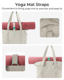 BAGSMART Tote Bag for Women with Zipper, Gym Tote with Compartments, Laptop Work Tote Nurse Dance Yoga Bag for Sport, Travel