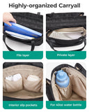 BAGSMART Tote Bag for Women Work, Large Tote Bag with Zipper Teacher Tote with Compartments, Work Tote Women's Purse Shoulder Handbag with Strap for Travel