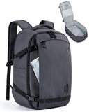 BAGSMART Travel Backpack Women, 17.3 Inch Carry On Backpack Flight Approved, TSA Approved Personal Item Travel Bag, Water Resistant Weekender Bag Luggage Daypack, Charcoal