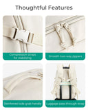 BAGSMART Travel Backpack Women, 17.3 Inch Carry On Backpack Flight Approved, TSA Approved Personal Item Travel Bag, Water Resistant Weekender Bag Luggage Daypack, Charcoal