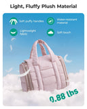 BAGSMART Travel Toiletry Bag with Removable Partition, Puffy Water - resistant Fabric Hanging Organizer for Full - Size Toiletries, Accessories, Black