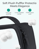 BAGSMART TSA - Approved Toiletry Bag, Large Opening Clear Makeup Bag with Handle, Quart Sized Travel Toiletry Bag, Carry - On Airline Compliant for Men and Women (Black)