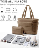 Bagstellar Puffer Tote Bag for Women, Lightweight Puffy Work Handbag Teacher Nurse Quilted Shoulder Bag for School Travel Gym